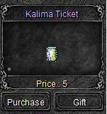 Shop Kalima Ticket